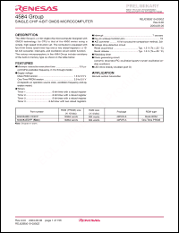 Click here to download M34584MD-XXXFP Datasheet
