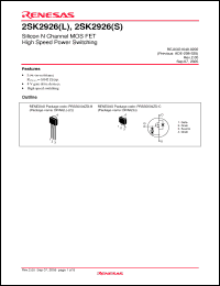 Click here to download 2SK2926STL-E Datasheet