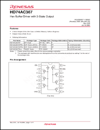 Click here to download HD74AC367AP Datasheet