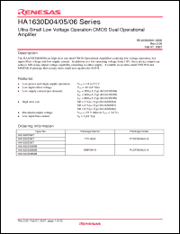 Click here to download HA1630D06T Datasheet