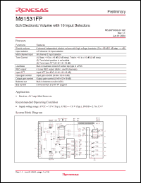 Click here to download M61531FP Datasheet