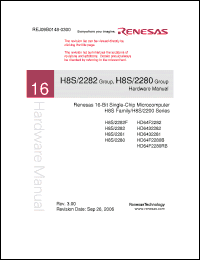 Click here to download HD64F2282 Datasheet