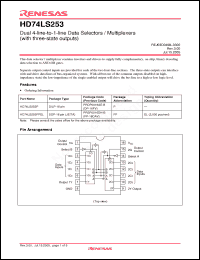 Click here to download HD74LS253FPEL Datasheet