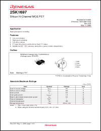 Click here to download 2SK1697EYTR-E Datasheet