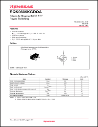 Click here to download RQK0606KGDQA Datasheet