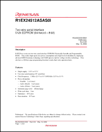 Click here to download R1EX24512ASAS0I Datasheet