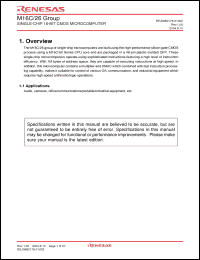 Click here to download M30262F4GP Datasheet