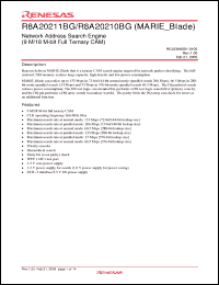 Click here to download R8A20211BG Datasheet