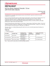 Click here to download HD74LS247FPEL Datasheet