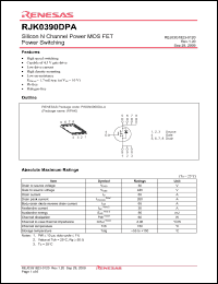 Click here to download RJK0390DPA Datasheet