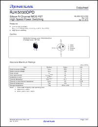 Click here to download RJK5030DPD-00 Datasheet