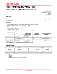 Click here to download HD74HCT125TELL Datasheet