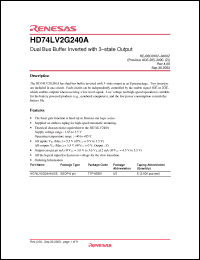 Click here to download HD74LV2G240A Datasheet