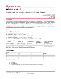 Click here to download HD74LV373ARPEL Datasheet