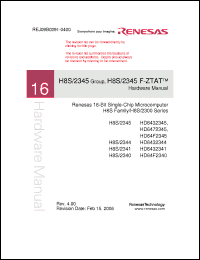 Click here to download HD64F2345 Datasheet