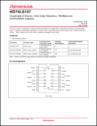 Click here to download HD74LS157FPEL Datasheet