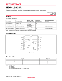 Click here to download HD74LS125ARPEL Datasheet