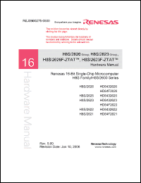 Click here to download HD64F2623 Datasheet