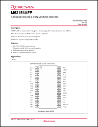 Click here to download M63154AFP Datasheet