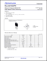 Click here to download RJL5015DPK-00-T0 Datasheet