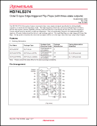 Click here to download HD74LS374P Datasheet
