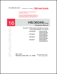Click here to download HD64F36049G Datasheet