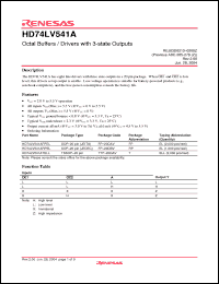 Click here to download HD74LV541ATELL Datasheet
