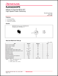 Click here to download RJK6026DPE_09 Datasheet