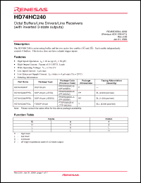 Click here to download HD74HC240FPEL Datasheet