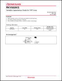 Click here to download RKV502KG Datasheet