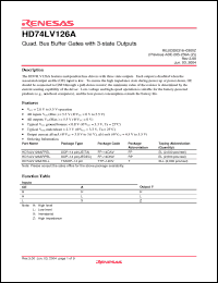 Click here to download HD74LV126AFPEL Datasheet