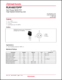 Click here to download RJK4007DPP Datasheet