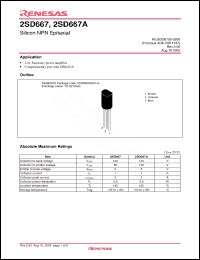Click here to download 2SD667ACTZ-E Datasheet