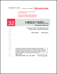 Click here to download H8SX1650 Datasheet