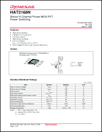 Click here to download HAT2168N Datasheet