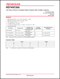 Click here to download HD74HC368P Datasheet