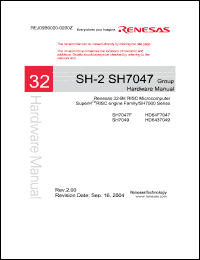Click here to download SH-2SH7047 Datasheet