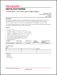 Click here to download HD74LVCZ16240ATEL Datasheet