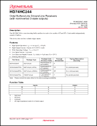 Click here to download HD74HC244FPEL Datasheet