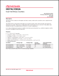 Click here to download HD74LV393AFPEL Datasheet
