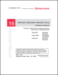 Click here to download H8S2456R Datasheet