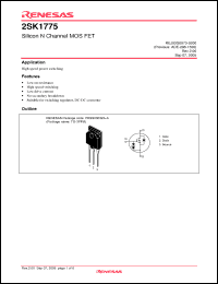 Click here to download 2SK1775-E Datasheet
