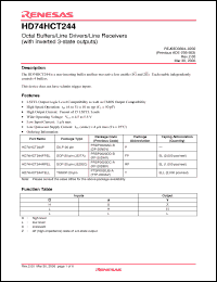 Click here to download HD74HCT244P Datasheet