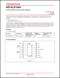 Click here to download HD74LS195AFPEL Datasheet