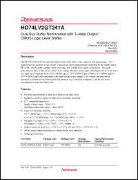 Click here to download HD74LV2GT241A Datasheet