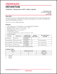 Click here to download HD74HC245FPEL Datasheet