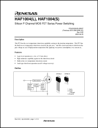 Click here to download HAF1004 Datasheet