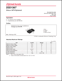 Click here to download 2SD1367BCTR-E Datasheet