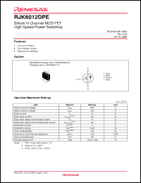 Click here to download RJK6012DPE Datasheet