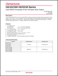 Click here to download HA1631D01 Datasheet